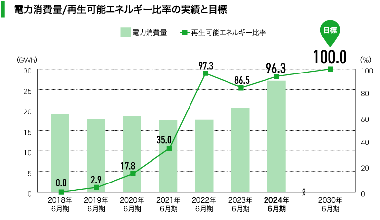 RE100 by 2030